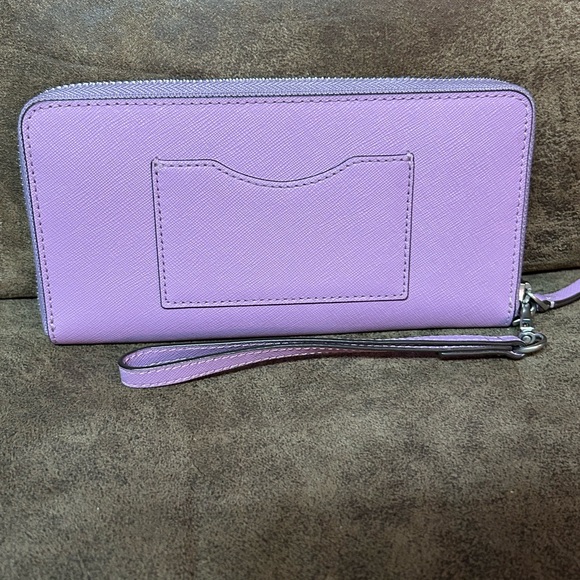 Tory Burch Purple Continental Saffiano Leather Wallet/Wristlet - Picture 5 of 14